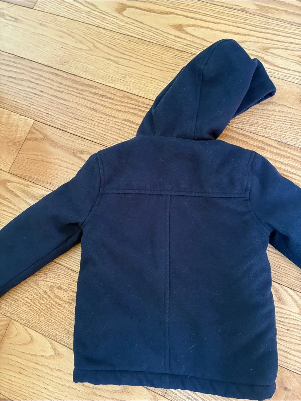 OshKosh B'gosh Navy Hooded Duffle Coat with Blue, Green & Orange Puffer Vest
